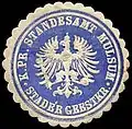 Siegelmarke Standesamt Mulsum, Stader Geestkreis