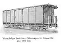 Gedeckter Güterwagen, Schmalspur