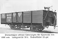 Offener Güterwagen mit Freisitz Bremse, Schmalspur