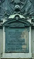 Dem XIV. Deutschen Armeecorps und seinem Führer General v. Werder. Das dankbare badische Volk.