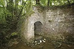 Der Ausgangsbereich des Kanals am Torrente Rigo