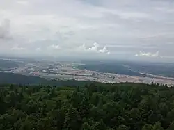 Blick vom Xing’an-Turm über Yichun