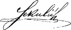 Sekulić Unterschrift