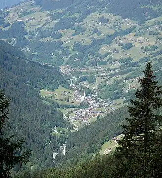 Blick auf die Streusiedlung Silbertal (2009)