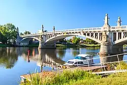 Reichsstraßenbrücke über die Elbe bei Nimburg