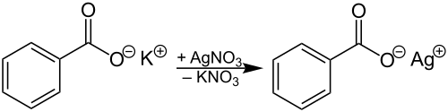 Synthese von Silberbenzoat