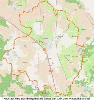 Simard mit seinen Nachbarorten