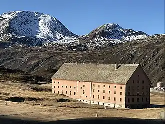 Galehorn (l) und Magehorn (r) vom Simplon-Hospiz aus gesehen