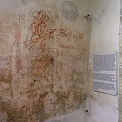 Graffito von Konrad Cordatus in der Vorhalle