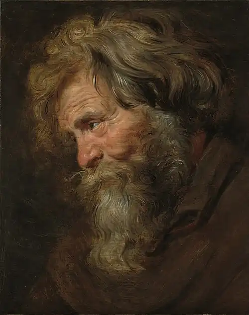 Peter Paul Rubens, Kopfstudie eines alten Mannes, um 1630
