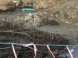 Ausgrabung des Drumclay Crannog