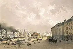 Skeppsbron in Gamla Stan 1860