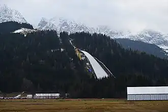 Kulmkogel mit Skiflugschanze