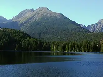 Die Patria von Štrbské Pleso aus