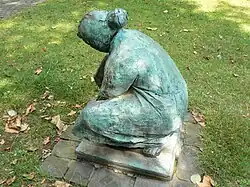 Spielende Frau in Marl