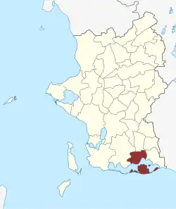 Lage des Ørslev Sogn in der Slagelse Kommune