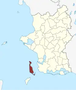 Lage des Agersø Sogn in der Slagelse Kommune