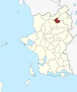 Lage des Gudum Sogn in der Slagelse Kommune