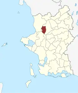 Lage des Hejninge Sogn in der Slagelse Kommune