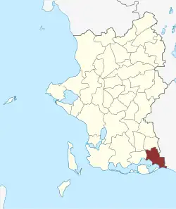 Lage des Holsteinborg Sogn in der Slagelse Kommune