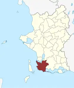 Lage des Magleby Sogn in der Slagelse Kommune