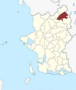 Lage des Sorterup Sogn in der Slagelse Kommune