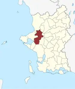 Lage des Vemmelev Sogn in der Slagelse Kommune