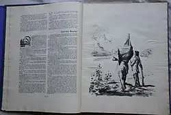 Lederstrumpf-Erzählungen, Doppelseite aus „Der Wildtöter“