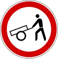 Fahrverbot für Handkarren