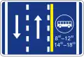 Bussonderfahrstreifen (Zeitliche Beschränkung)