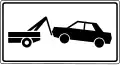 Zusatztafel „Fahrzeuge werden abgeschleppt“