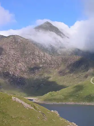 Snowdon vom Llyn Llydaw