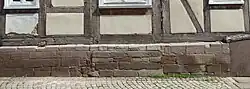 Steinsockel eines Fachwerkhauses (Hedemünden, Oppertor 24)