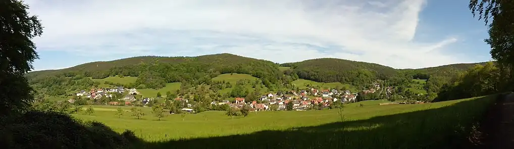 Panoramabild vom östlichen Gemeindeteil