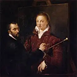 Sofonisba Anguissola: Bernardino Campi beim Malen von Sofonisba Anguissola, um 1559