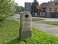 Grenzübergangsstein in Hohberg