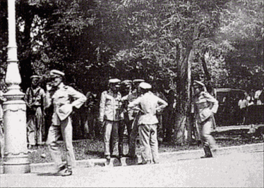 Soldaten während des Staatsstreichs am 24. Juni 1932