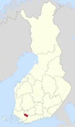 Lage von Somero in Finnland