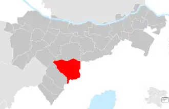 Lage der Gemeinde Sommerein im Bezirk Bruck an der Leitha (anklickbare Karte)