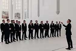 Bild von Sonat Vox mit Dirigent Justus Merkel