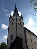 Die Kirche in Sondheim vor der Rhön