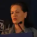 Sonia Gandhi (2006), Vorsitzende der Kongresspartei