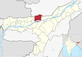 Lagekarte des Distrikts