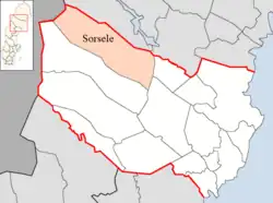 Lage der Gemeinde Sorsele