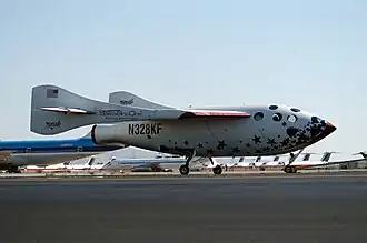 SpaceShipOne, ein Experimentalflugzeug für den suborbitalen Flug