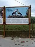 Hinweistafel zum Weißstorchprojekt