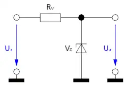 Spannungsbegrenzung mit Z-Diode