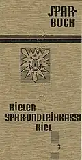 Sparbuch der Kieler Spar- und Leihkasse von 1947