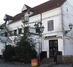 Der Speicher, Schiffbrücke 32c war über viele Jahre eine bekannte Diskothek der Stadt (Foto 2014)