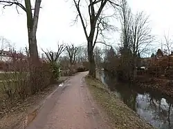 Beim Westeingang des Woogbachparks (Speyer)